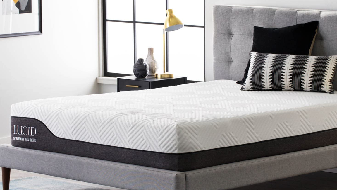 9. LUCID 12-Inch Hybrid Mattress